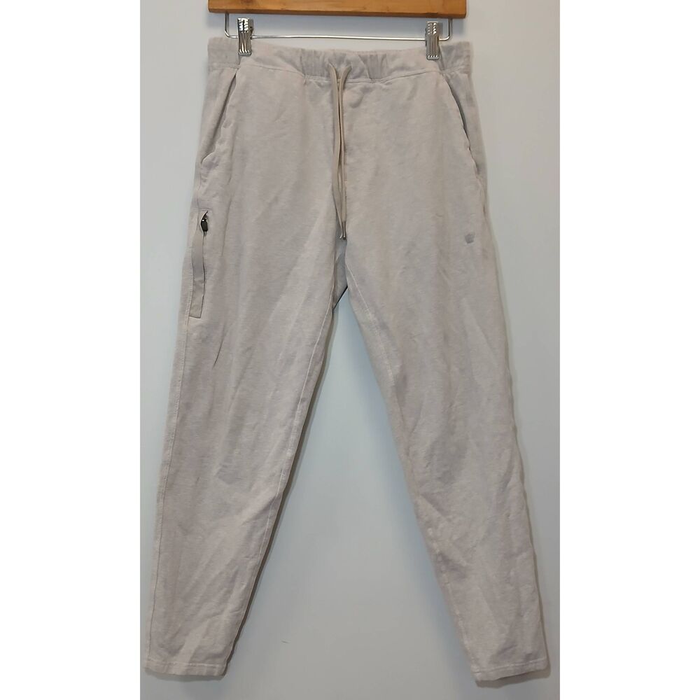 Mack weldon mens small running jogger sweatpants beige tan